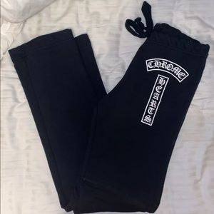 Chrome hearts black sweat pants